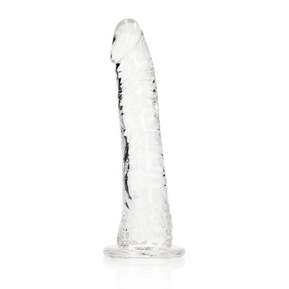 RealRock Crystal Clear Slim Dildo – Clear – 6 in. Insertable Length