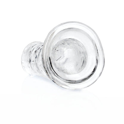 RealRock Crystal Clear Straight 6 in. Dildo – Clear, 6.1 in. with Suction Base