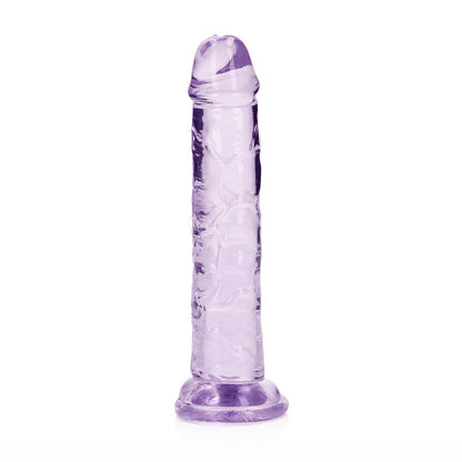 RealRock Crystal Clear 6 in. Dildo – Light Purple, Phthalate-Free