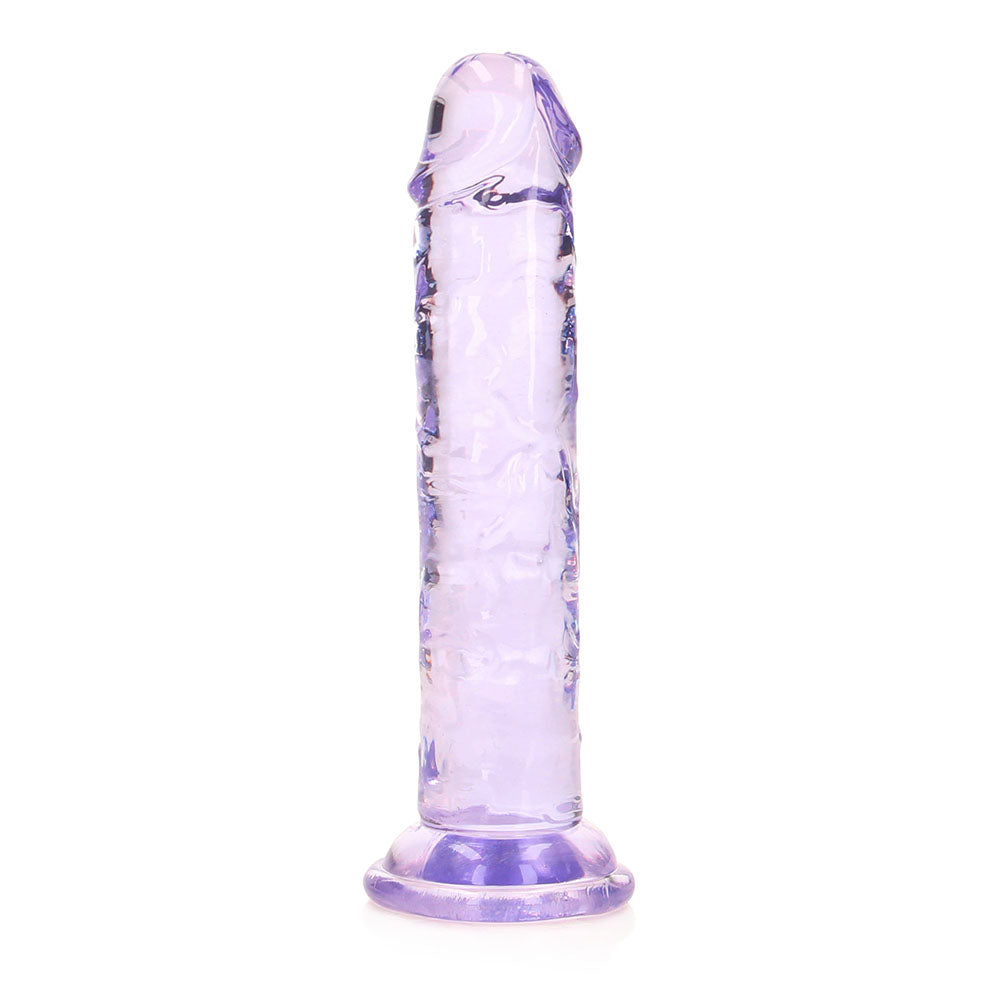 RealRock Crystal Clear 6 in. Dildo – Light Purple, Phthalate-Free