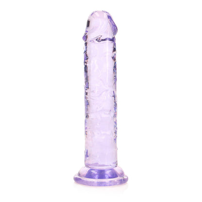 RealRock Crystal Clear 6 in. Dildo – Light Purple, Phthalate-Free