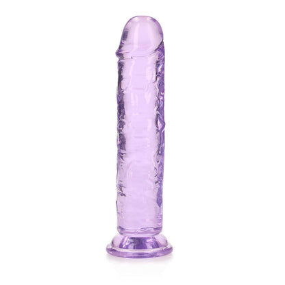 RealRock Crystal Clear 7 in. Dildo – Light Purple – Anal and Vaginal Use