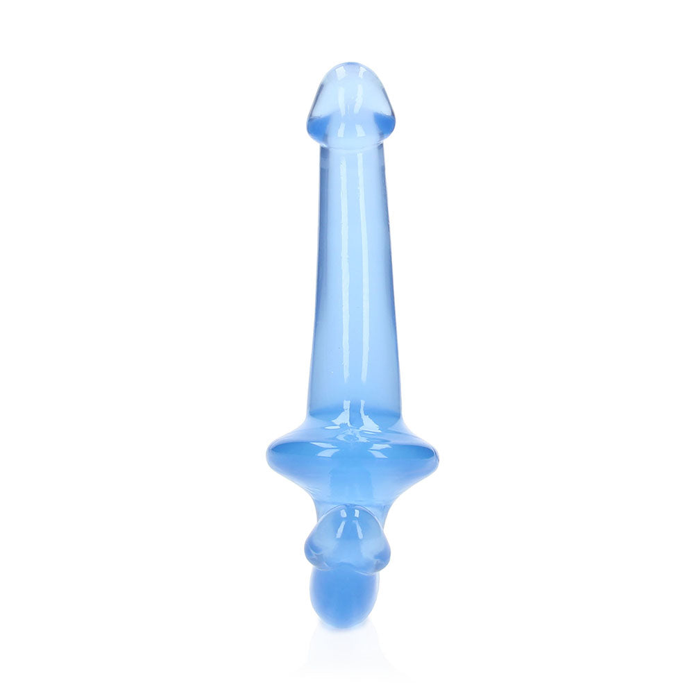 RealRock Crystal Clear Strapless Strap-On Dildo – Blue