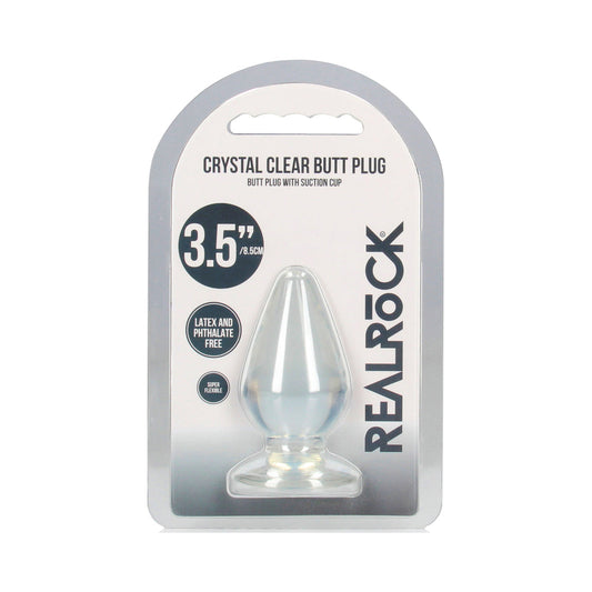 RealRock Crystal Clear 3.5 in. Anal Plug – Clear