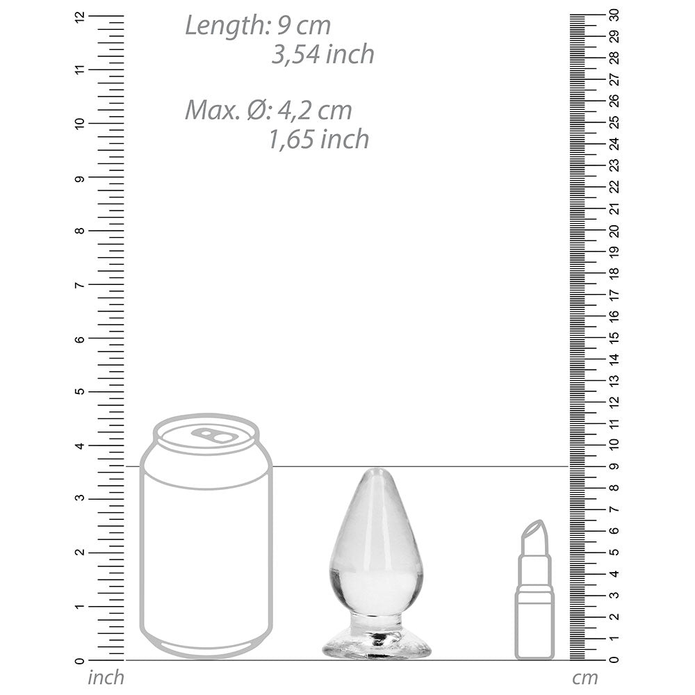 RealRock Crystal Clear 3.5 in. Anal Plug – Clear