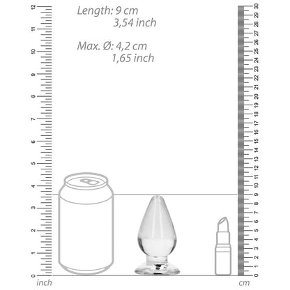 RealRock Crystal Clear 3.5 in. Anal Plug – Clear