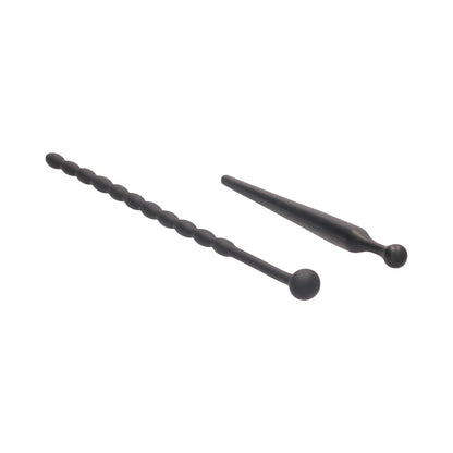 Ouch! Urethral Sounding Beginners Silicone Plug Set – Black