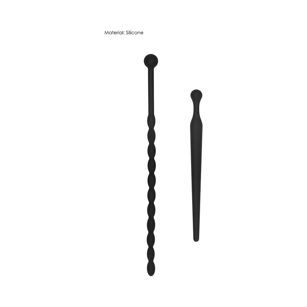 Ouch! Urethral Sounding Beginners Silicone Plug Set – Black