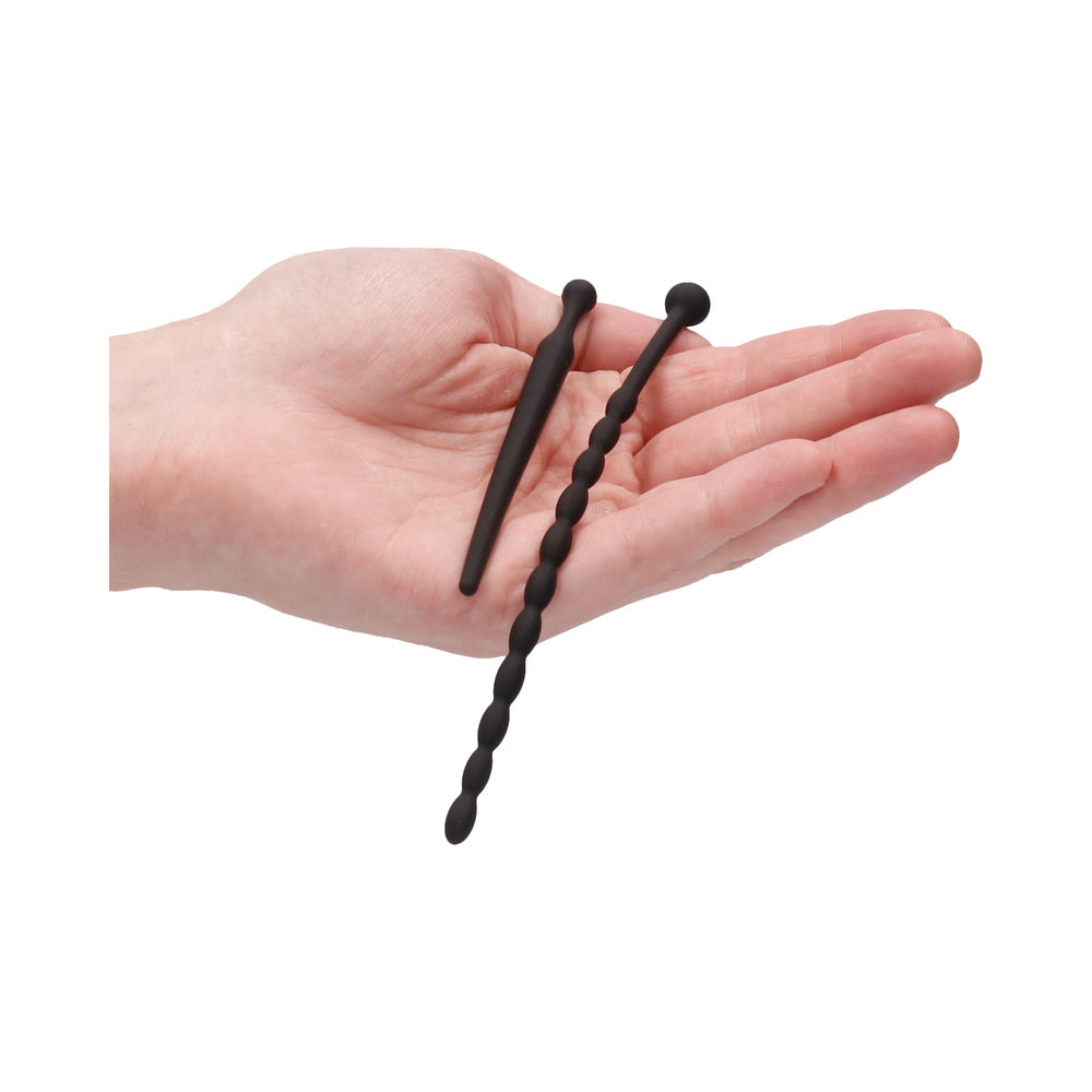 Ouch! Urethral Sounding Beginners Silicone Plug Set – Black