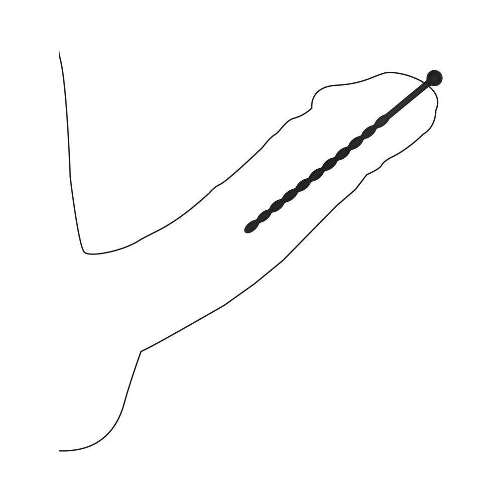 Ouch! Urethral Sounding Beginners Silicone Plug Set – Black