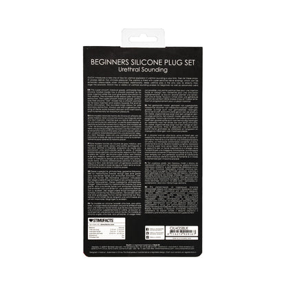 Ouch! Urethral Sounding Beginners Silicone Plug Set – Black