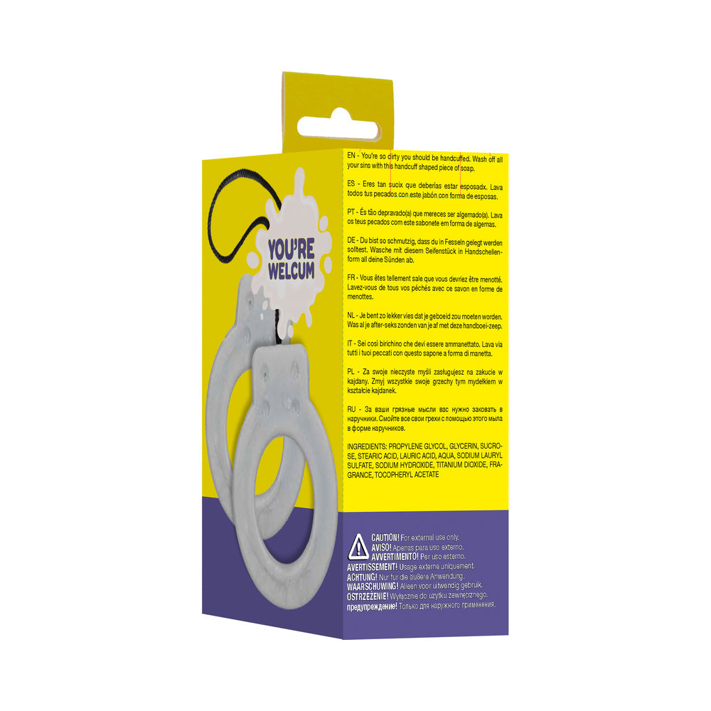 Shots S-Line Cuff Soap - Handcuff-Shaped Soap - Gray