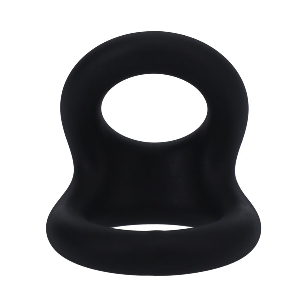 Tantus Uplift C-Ring Cock and Ball Sling – Black – Silicone Support