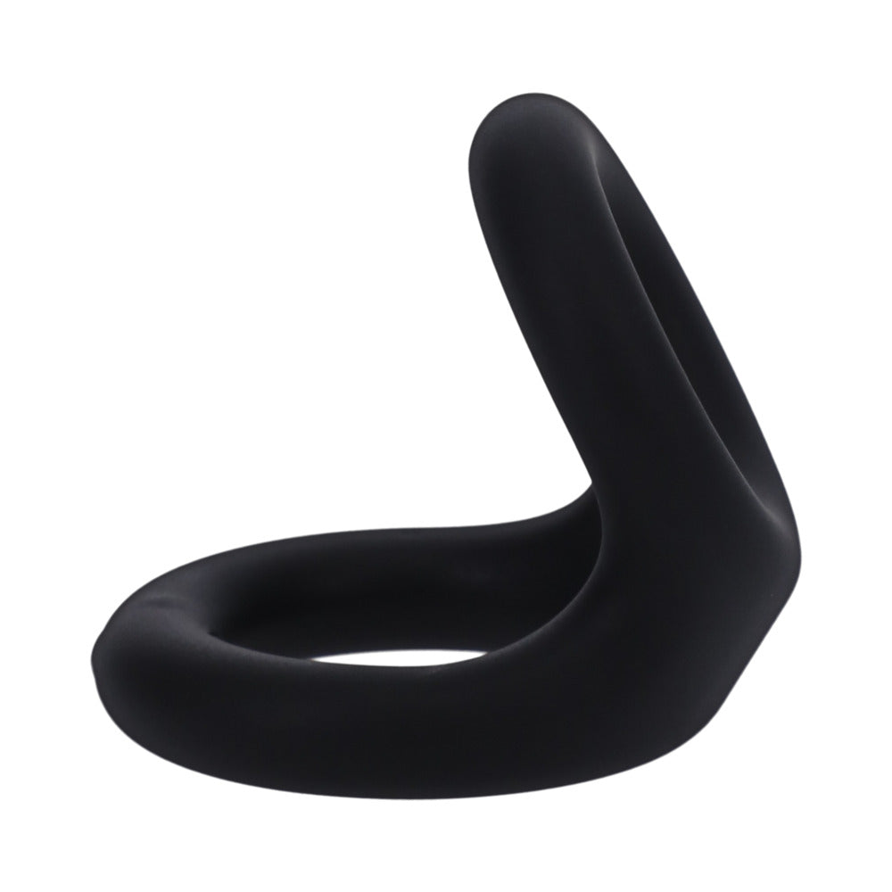Tantus Uplift C-Ring Cock and Ball Sling – Black – Silicone Support