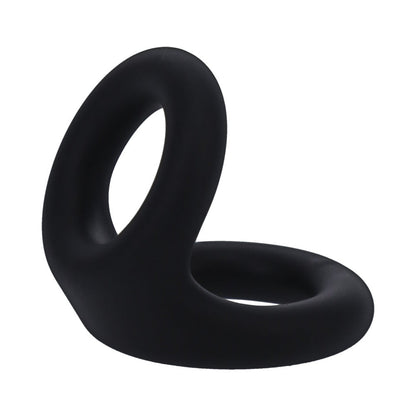 Tantus Uplift C-Ring Cock and Ball Sling – Black – Silicone Support