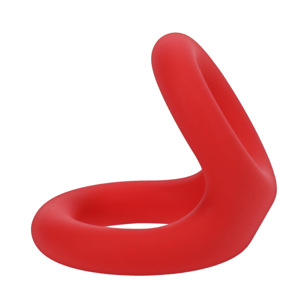 Tantus Uplift C-Ring Cock and Ball Sling - Crimson