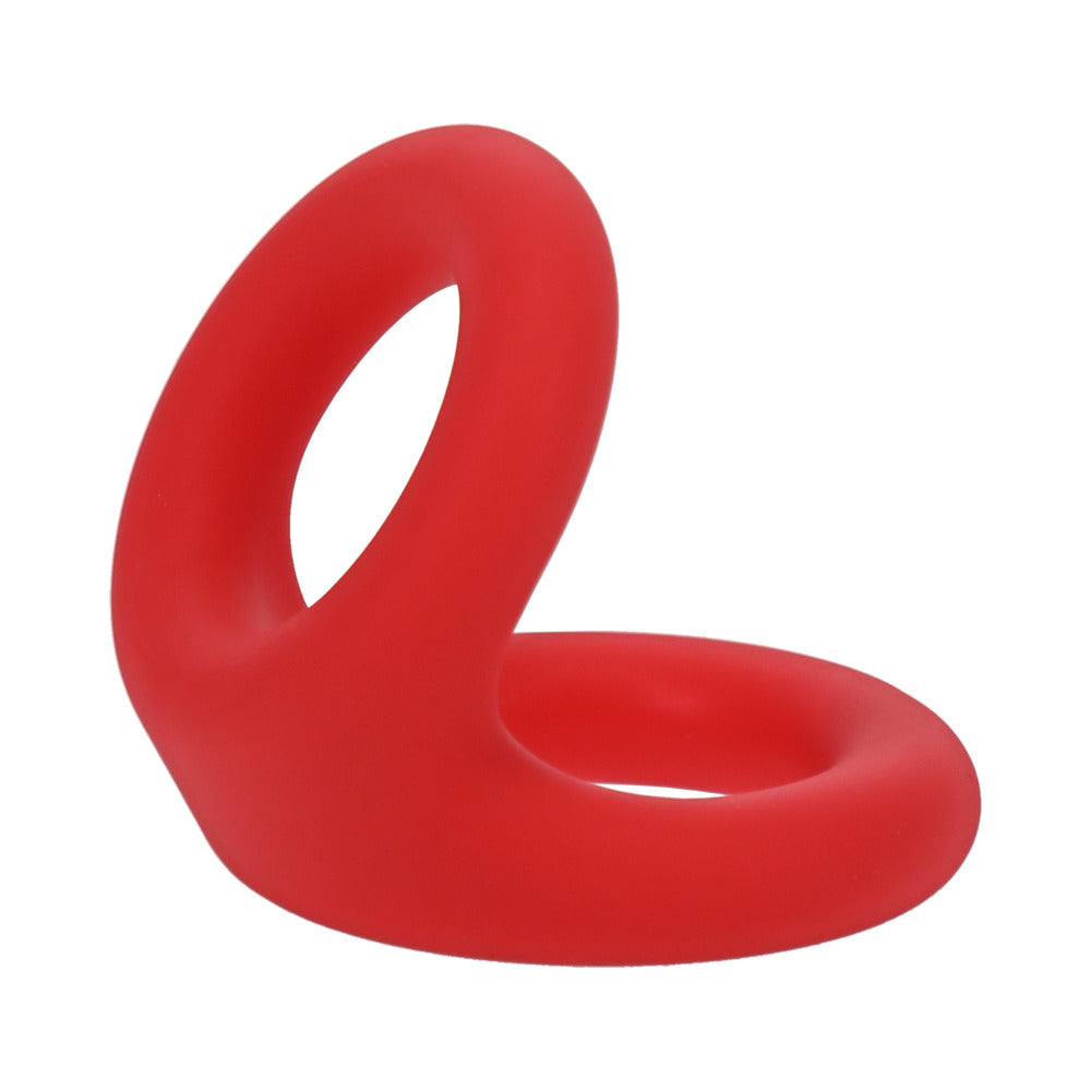 Tantus Uplift C-Ring Cock and Ball Sling - Crimson