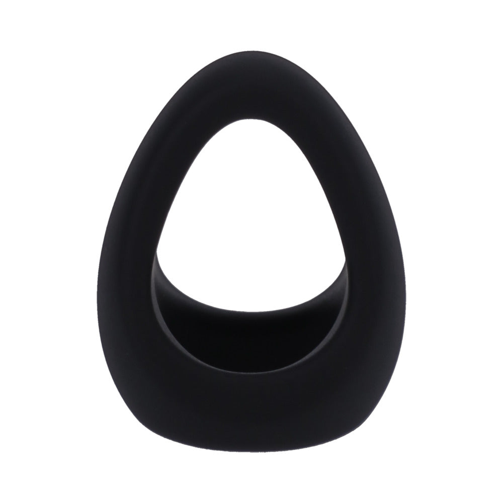 Tantus Stirrup C-Ring Cock and Ball Sling – Black, Silicone