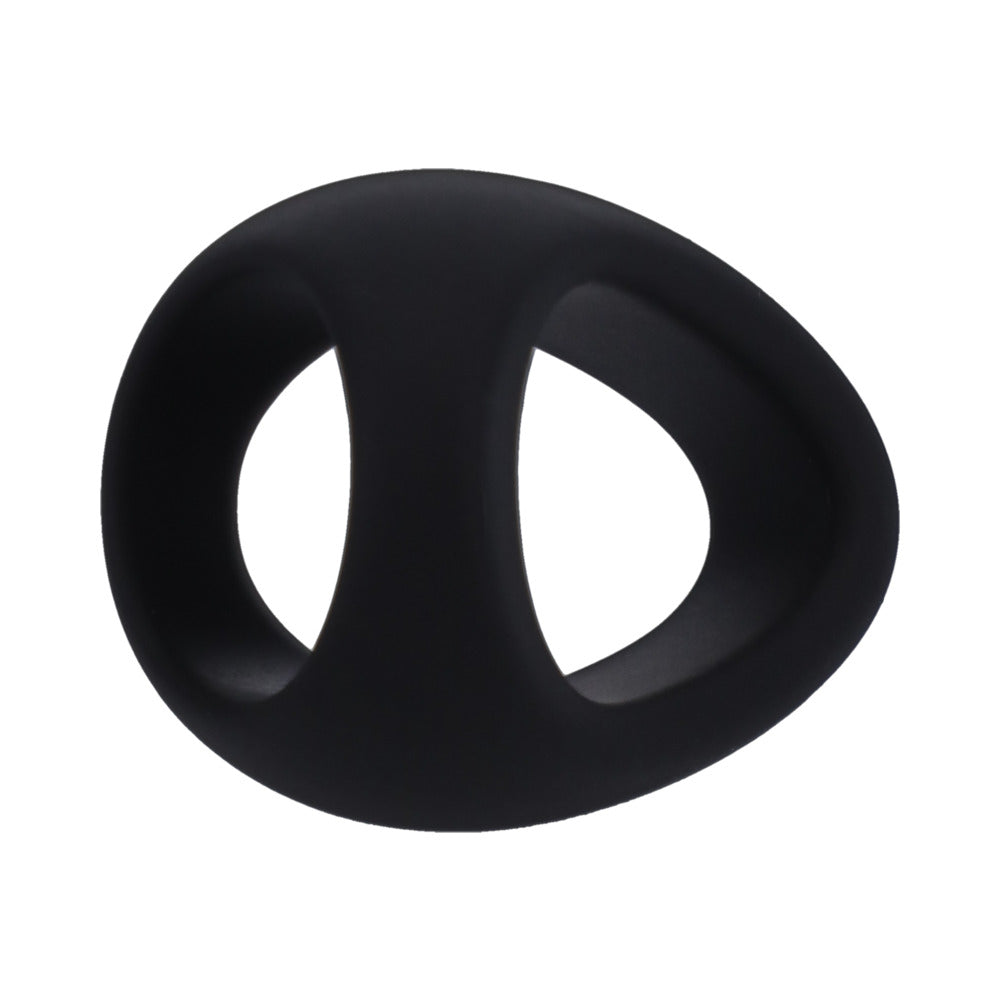 Tantus Stirrup C-Ring Cock and Ball Sling – Black, Silicone