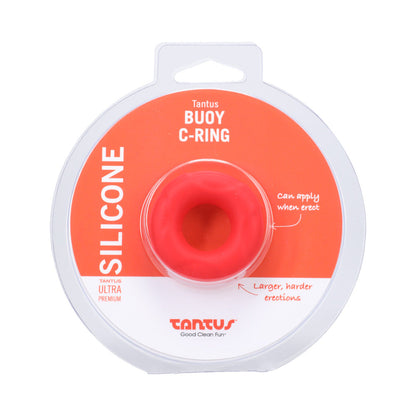 Tantus Buoy C-Ring Small Silicone Ring – Crimson