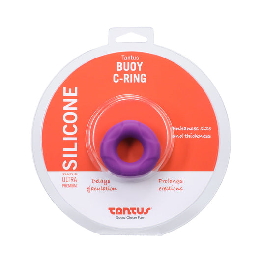 Tantus Buoy C-Ring Medium Silicone Ring for Prolonging Erection – Lilac