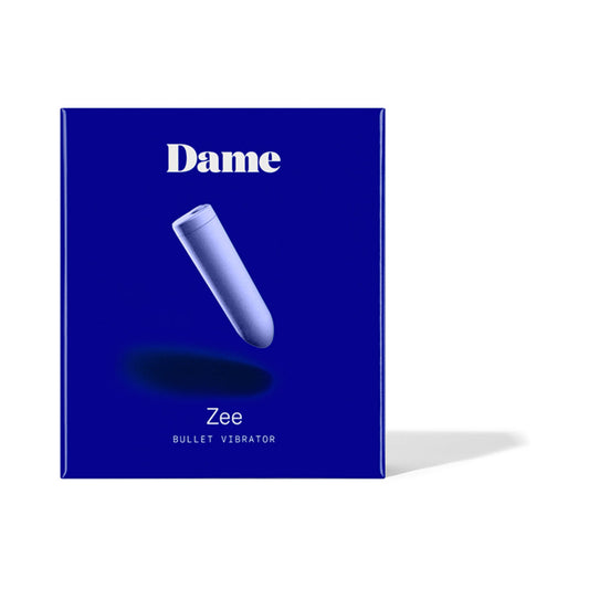 Dame Zee Bullet Vibrator – Periwinkle – 3-Speed Rechargeable Vibrator