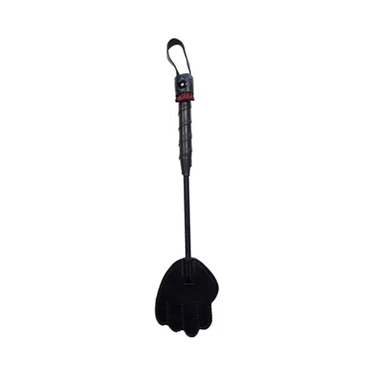 Rouge Mini Leather Hand Riding Crop – Black