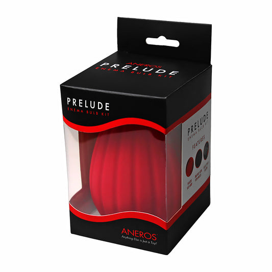 Aneros Prelude Enema Bulb – Red – Medical-Grade Silicone