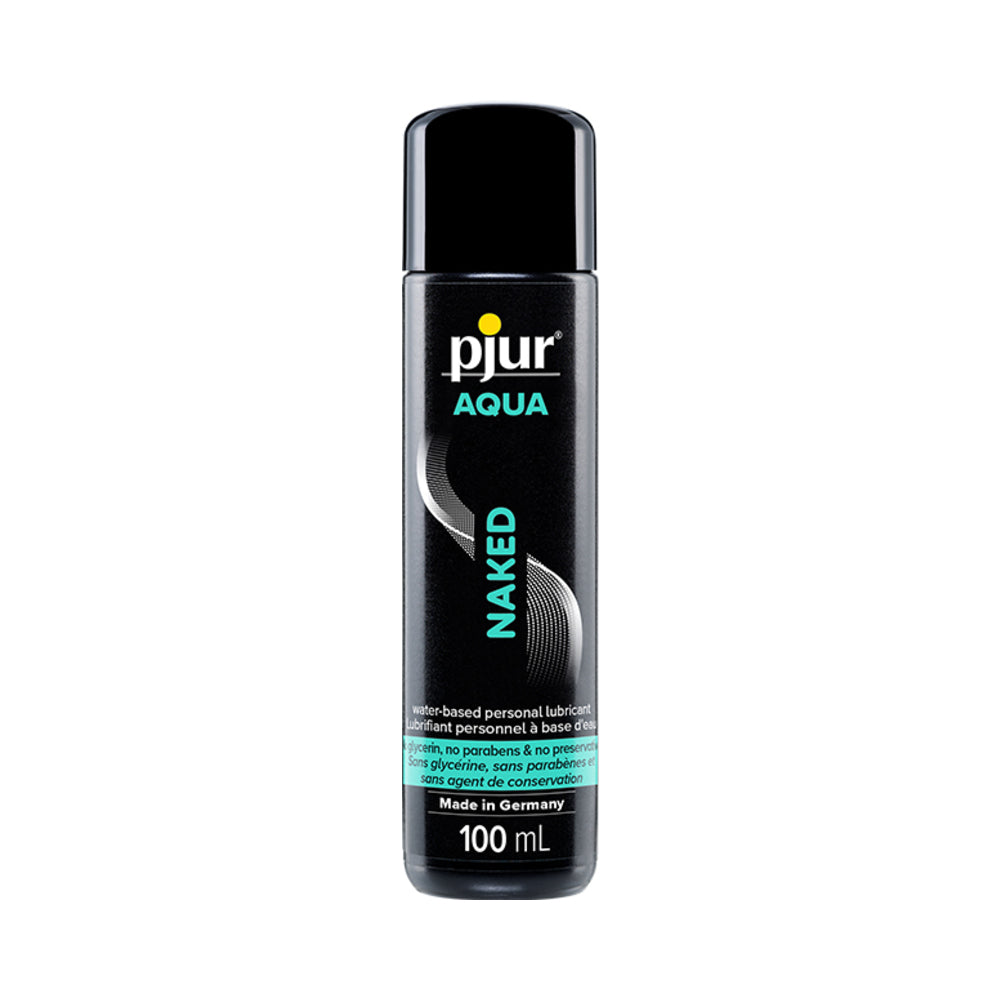Pjur Aqua Naked Water-Based Personal Lubricant 3.4 oz - Black