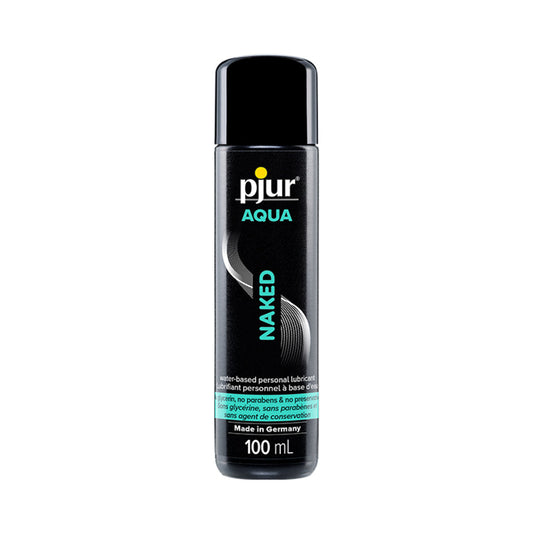 Pjur Aqua Naked Water-Based Personal Lubricant 3.4 oz - Black