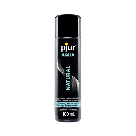 Pjur Aqua Natural Water-Based Personal Lubricant 3.4 oz – Black