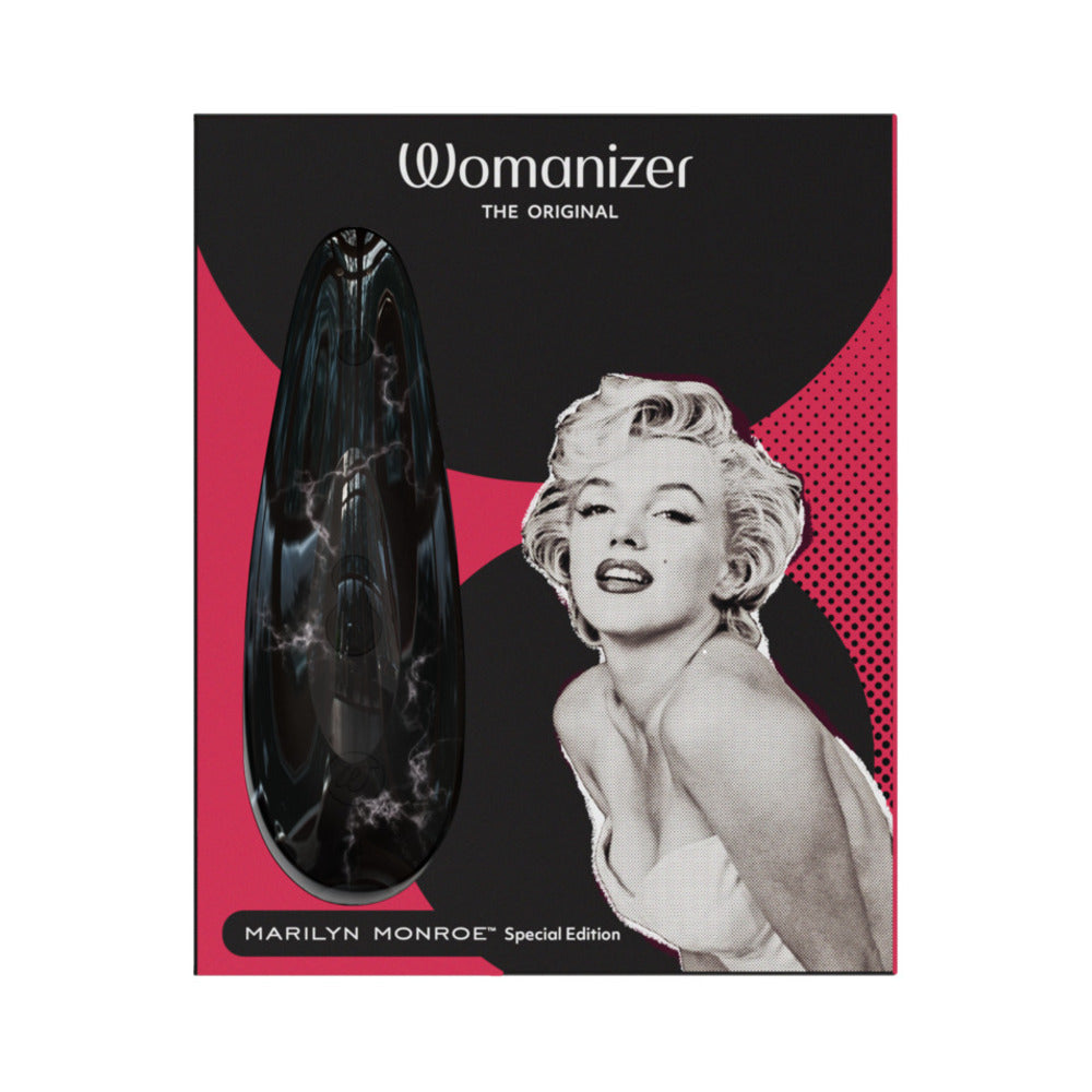 Womanizer Marilyn Monroe Classic 2 Clitoral Stimulator with Pleasure Air Technology - Black Marble