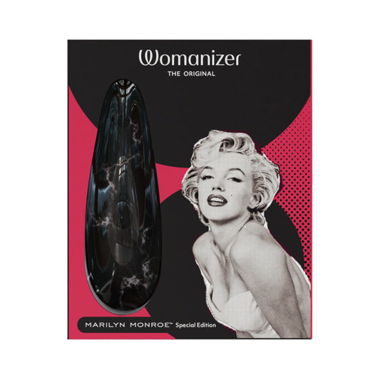 Womanizer Marilyn Monroe Classic 2 Clitoral Stimulator with Pleasure Air Technology - Black Marble