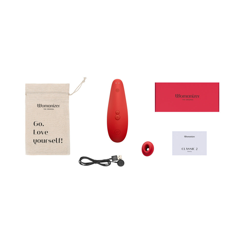 Womanizer Marilyn Monroe Classic 2 Special Edition Clitoral Stimulator – Vivid Red