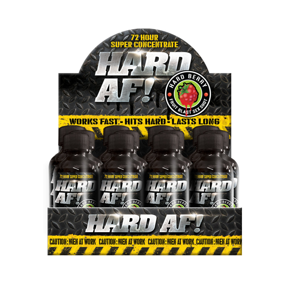 Hard AF Male Enhancement Shot 2 oz. - Potent Sexual Enhancement Liquid - Black