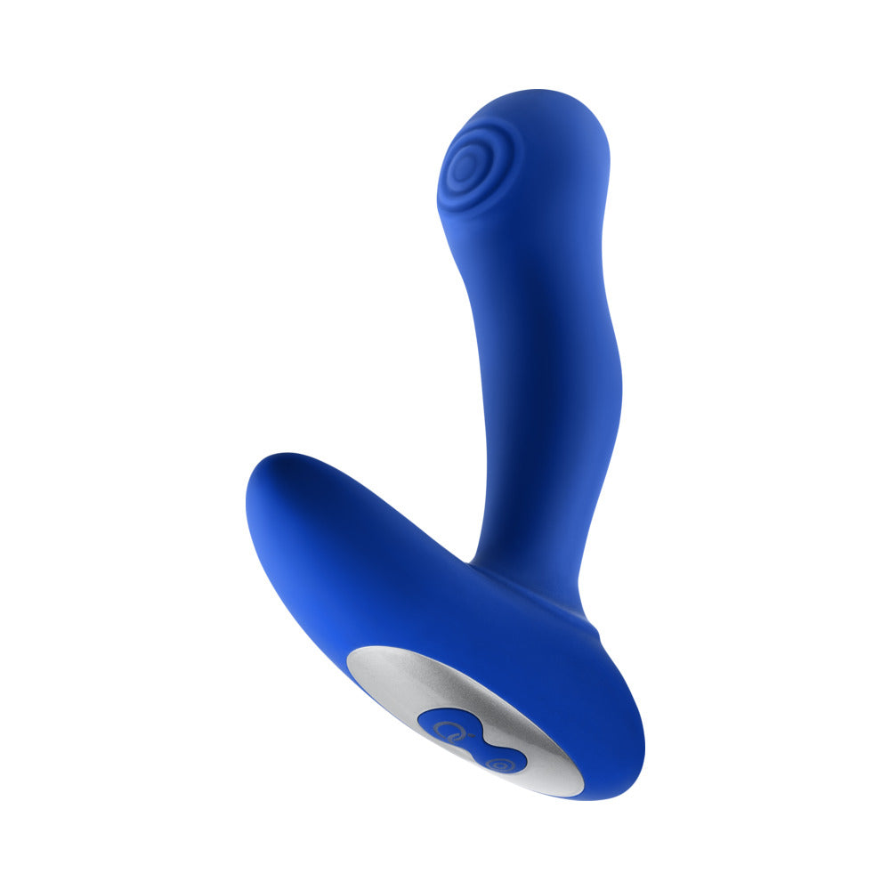 Forto Thumper Rechargeable Remote-Controlled Silicone Thumping Anal Vibrator – Blue