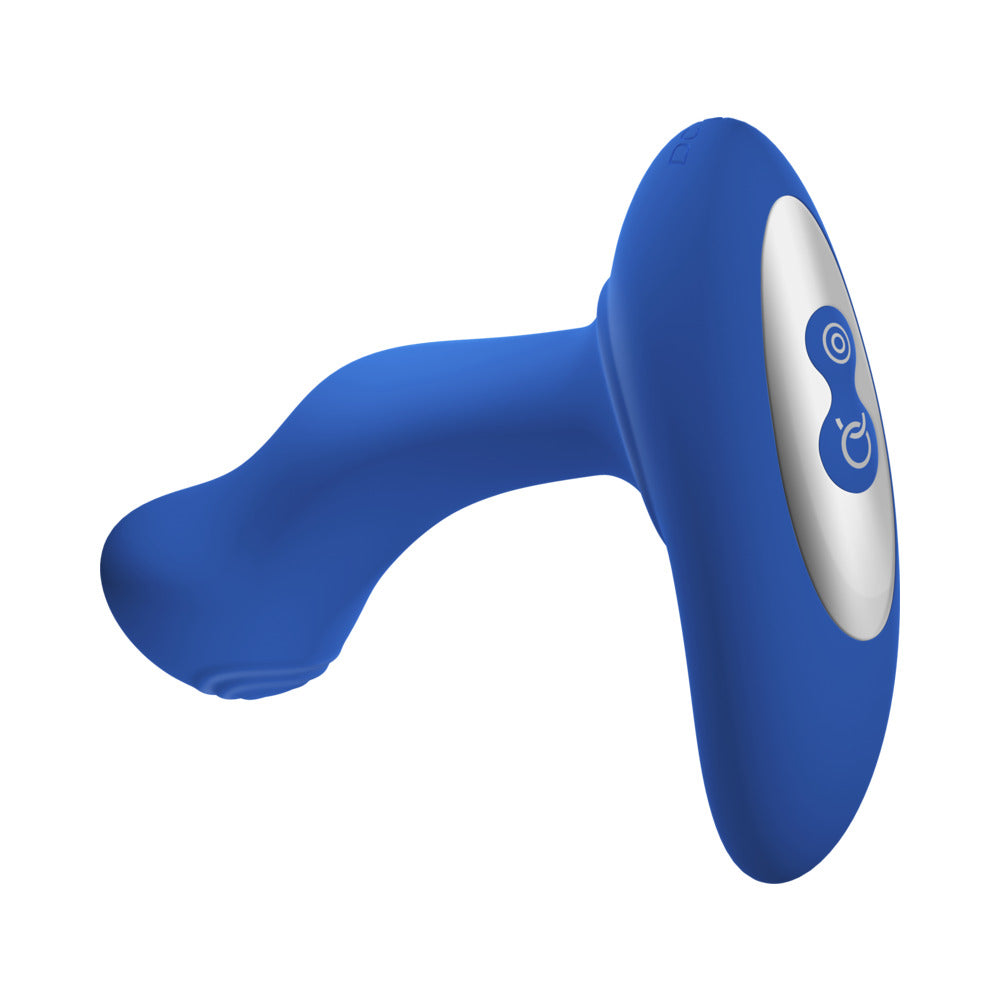 Forto Thumper Rechargeable Remote-Controlled Silicone Thumping Anal Vibrator – Blue