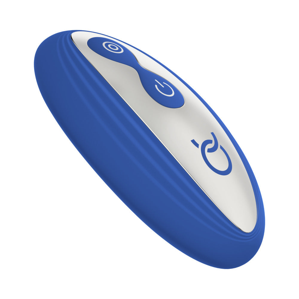 Forto Thumper Rechargeable Remote-Controlled Silicone Thumping Anal Vibrator – Blue