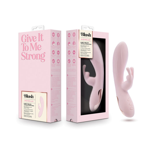 Blush Morgan Rabbit Vibrator with Dual Vibration Points – Pink