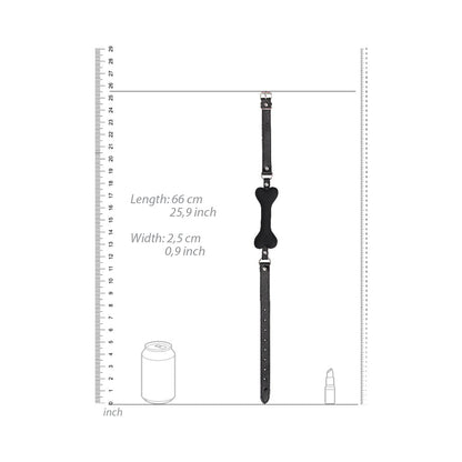 Ouch! Puppy Play Silicone Bone Gag – Black