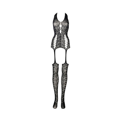 Le Desir Lace Suspender Bodystocking – Black – O/S