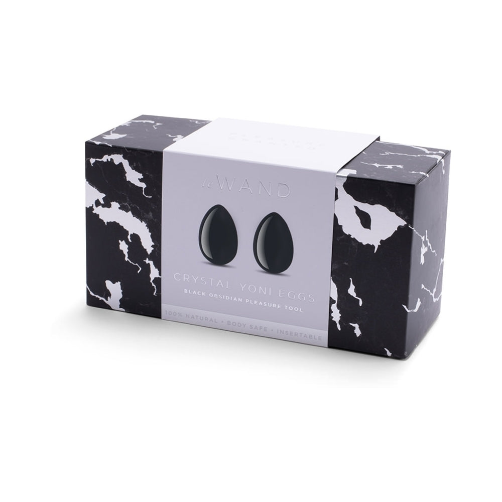 Le Wand Crystal Yoni Eggs Black Obsidian – Pelvic Floor Strengthening Tool