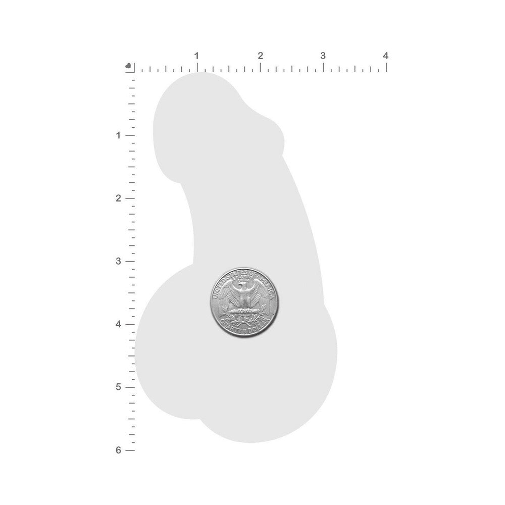 Pastease Holographic Silver Dick Nipple Pasties – 3.2 x 5.8 inches