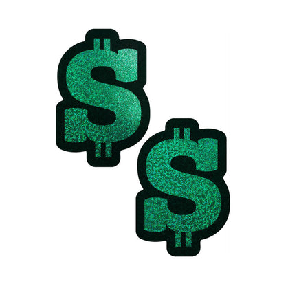 Pastease Green Glitter Dollar Sign Nipple Pasties – Waterproof Adhesive