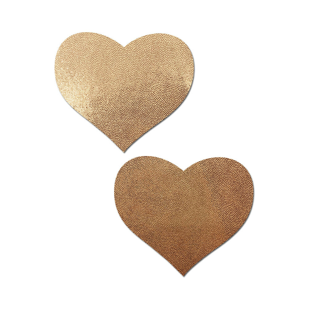 Pastease Love Liquid Rose Gold Heart Nipple Pasties – Rose Gold