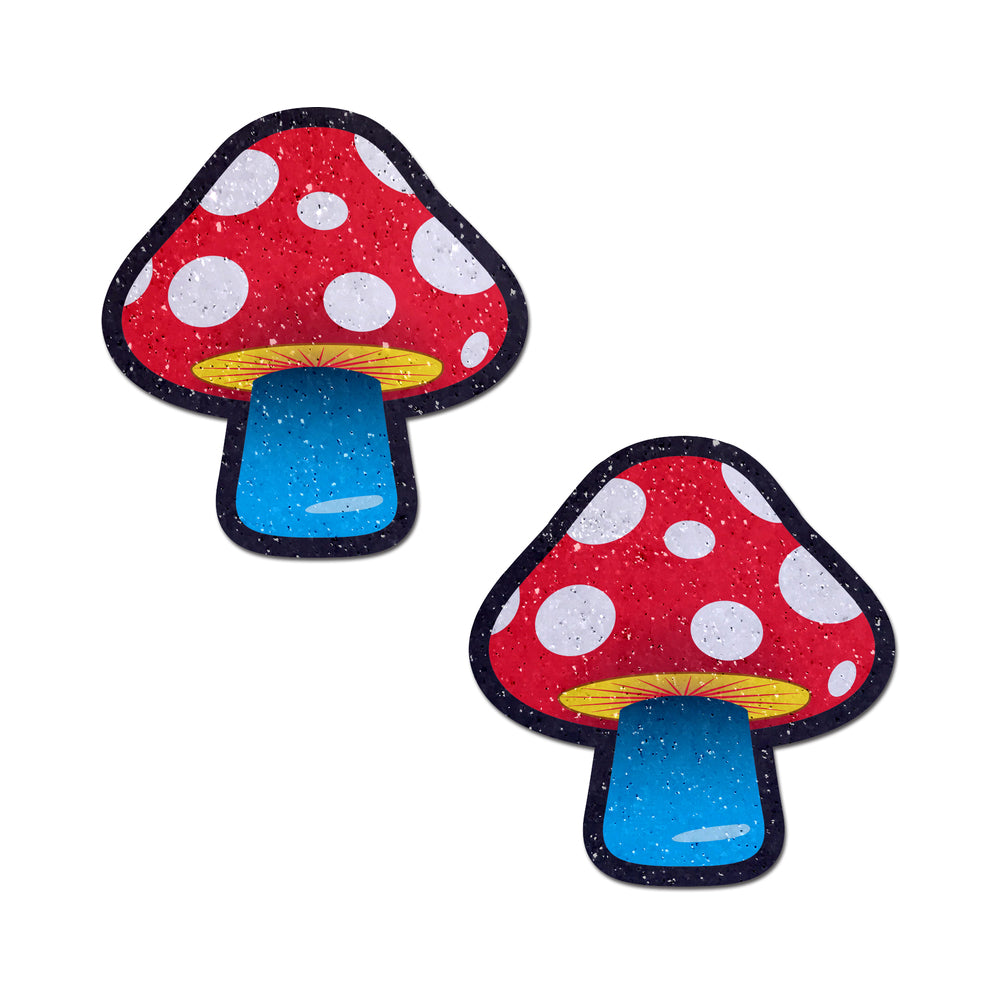 Pastease Mushroom Colorful Shroom Nipple Pasties – Multi-Color