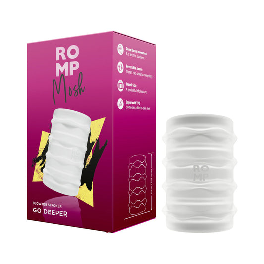 ROMP Mosh Compact Reversible Manual Stroker – Clear