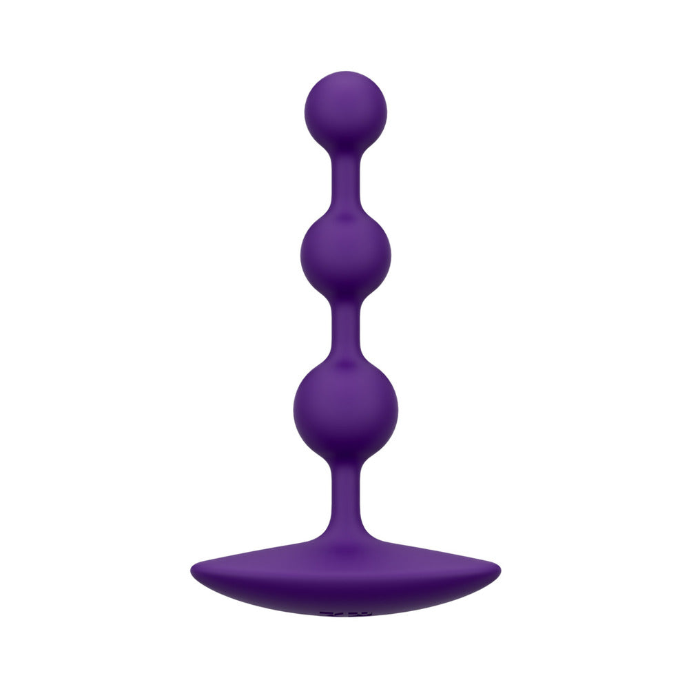 ROMP Amp Silicone Anal Plug – Dark Purple – Graduating Bead Sizes