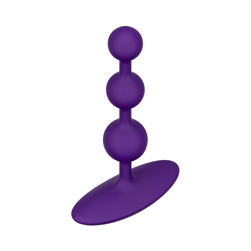 ROMP Amp Silicone Anal Plug – Dark Purple – Graduating Bead Sizes
