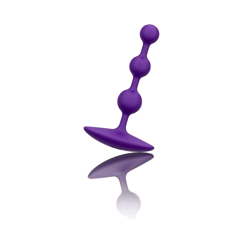 ROMP Amp Silicone Anal Plug – Dark Purple – Graduating Bead Sizes